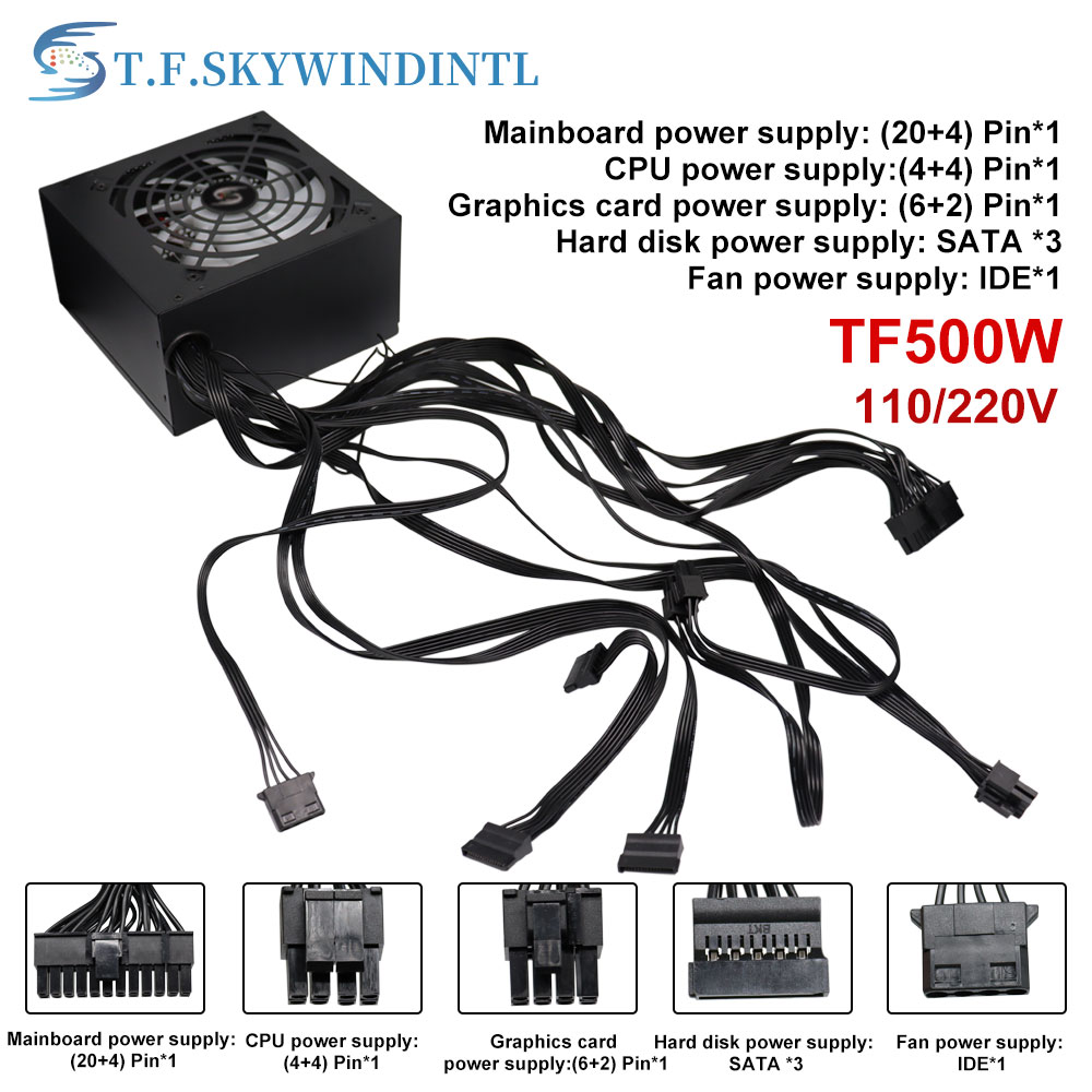 Fonte 500w PSU12V PC Power Sou - огляд і ціна Psu Computer