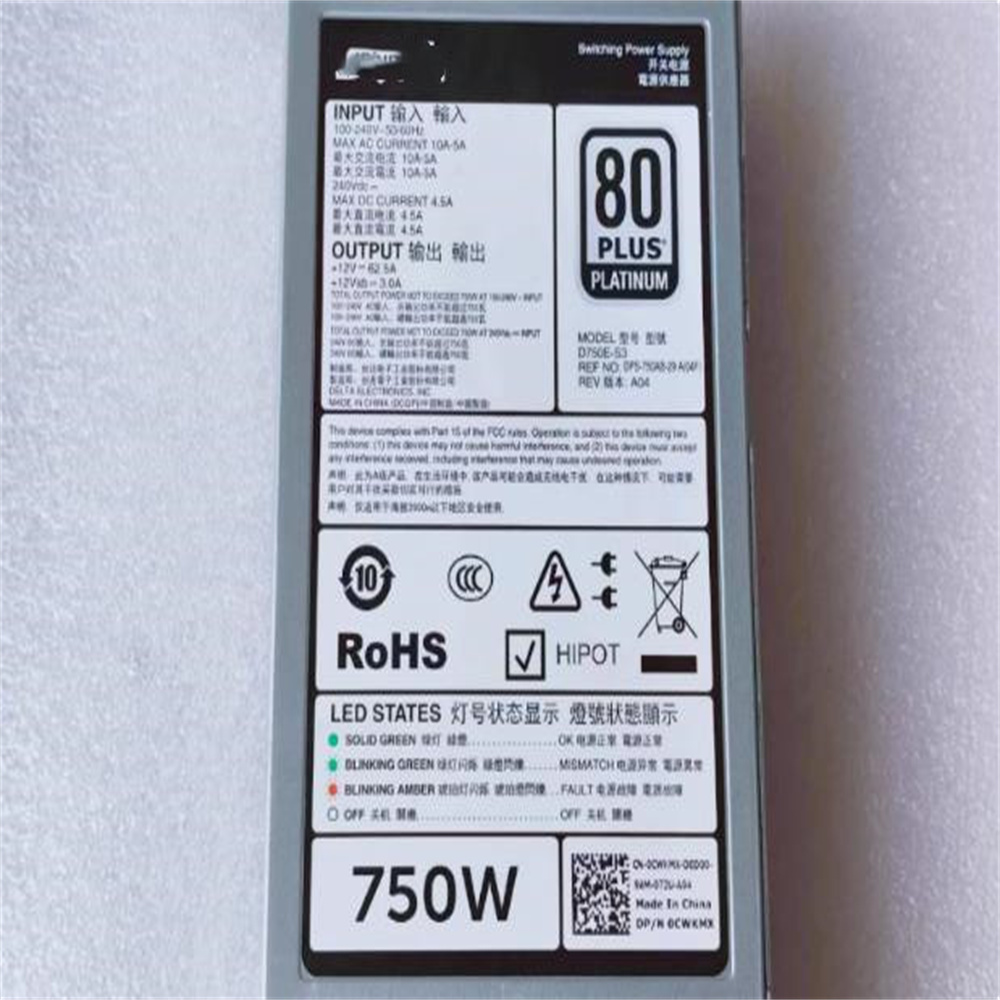 FOR DELL PowerEdge R740 R730 R - огляд і ціна Power Supply 750W