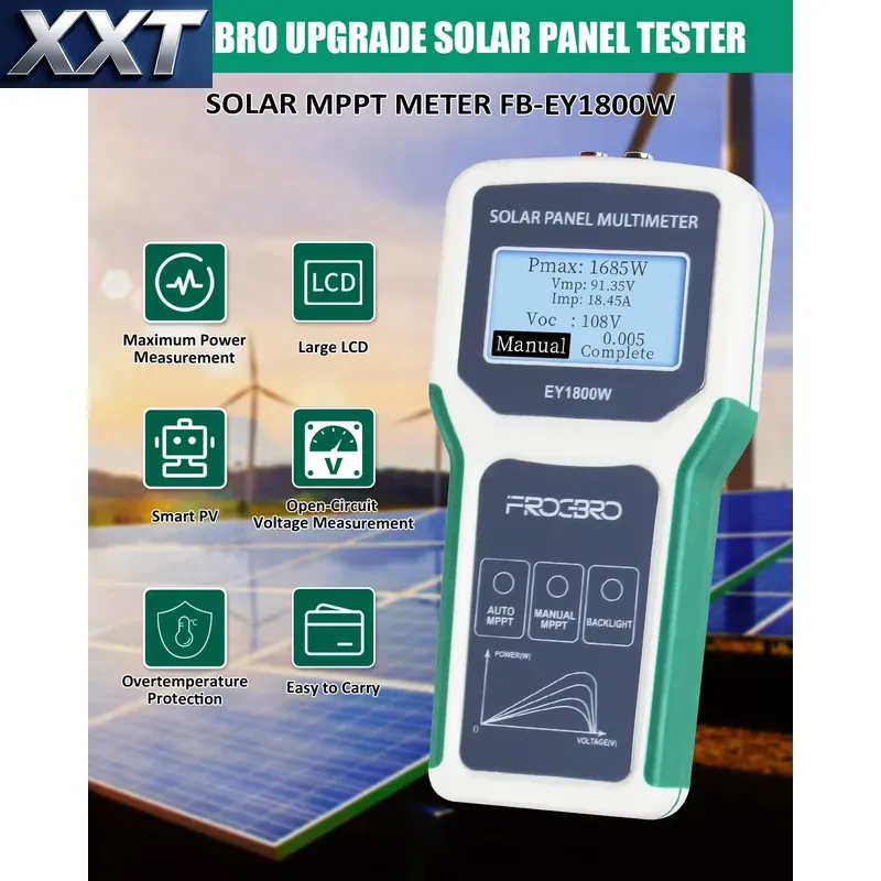XXT EY1800W LCD Show Solar Pan - огляд і ціна Power Supply Tester