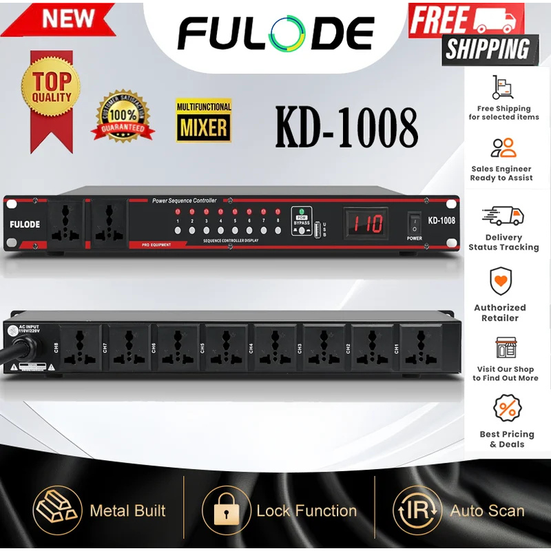 10-Way High Power Sequencer Re - огляд і ціна Power Supply