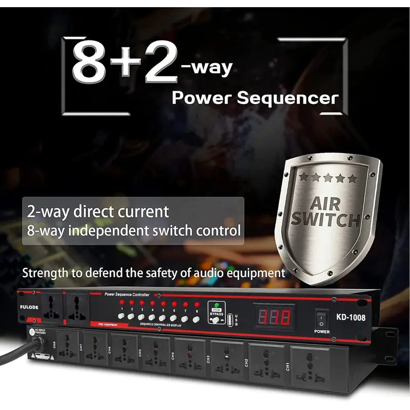 10-Way High Power Sequencer Re - огляд і ціна Power Supply