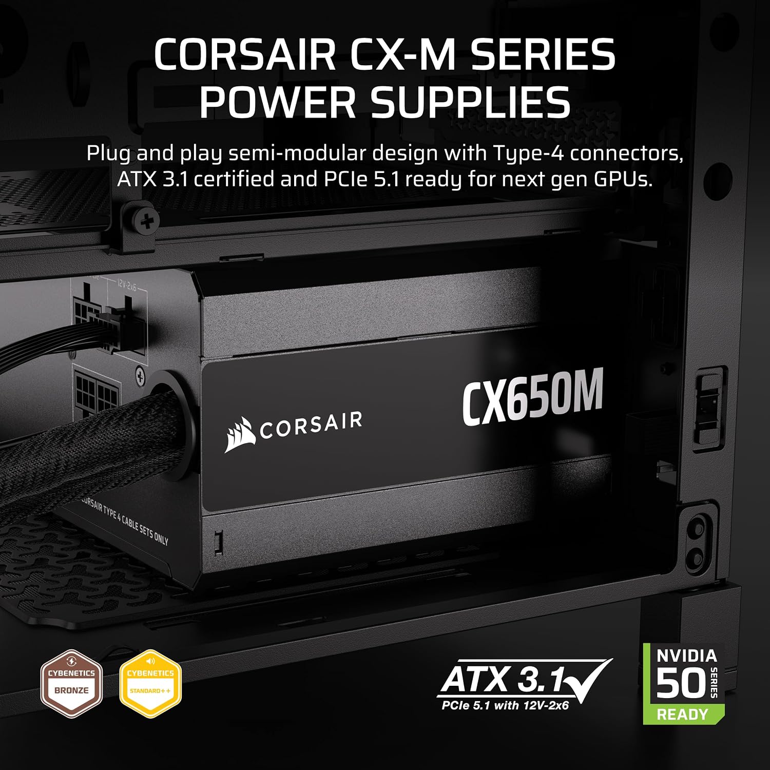 CX650M (2025) Semi Modular ATX - огляд і ціна Power Supply 650W